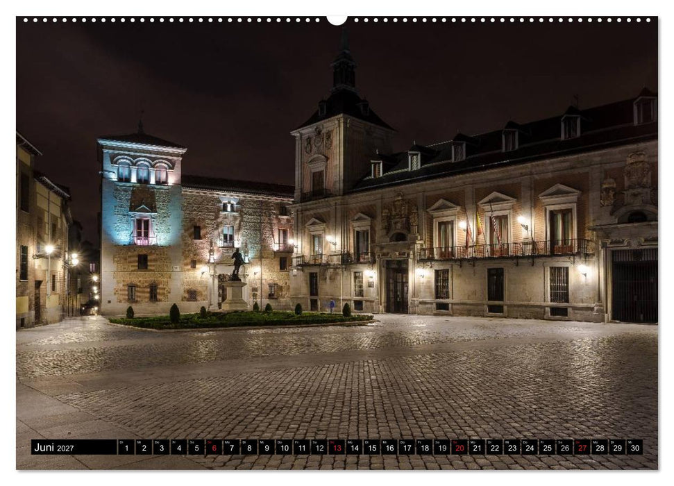 Madrid bei Nacht (CALVENDO Wandkalender 2027)