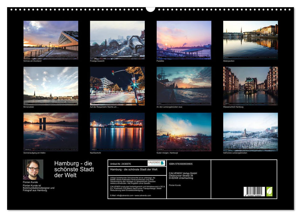 Hamburg - die schönste Stadt der Welt (CALVENDO Wandkalender 2027)