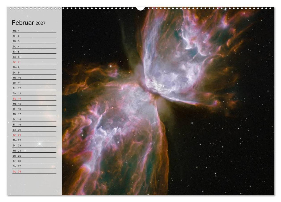 Universum. Farbenpracht der Gasnebel (CALVENDO Wandkalender 2027)