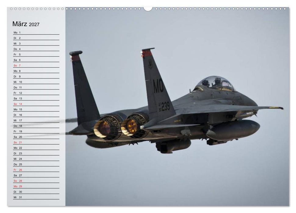 Kriegstechnik. Kampfjet-Impressionen (CALVENDO Wandkalender 2027)