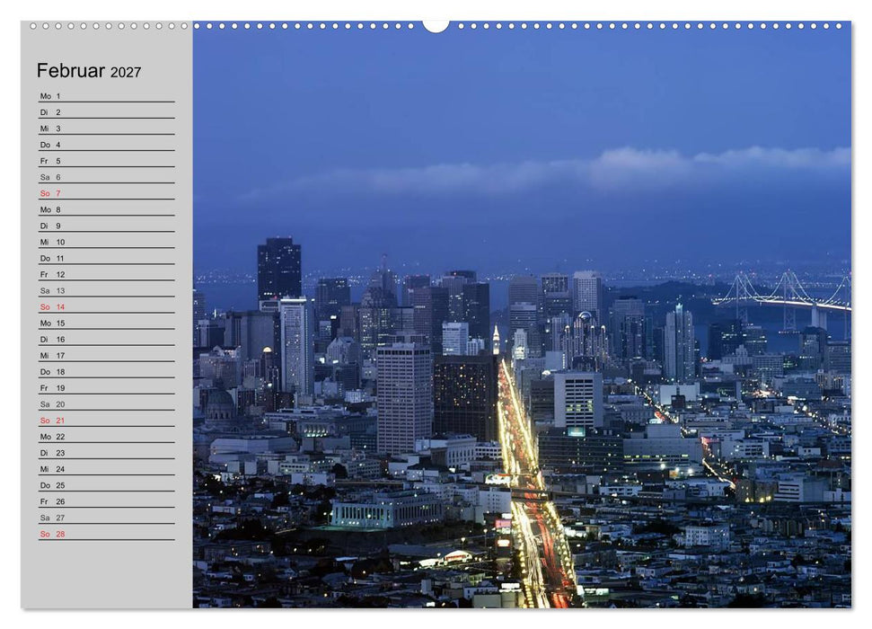 Kalifornien. Die goldene Westküste (CALVENDO Wandkalender 2027)