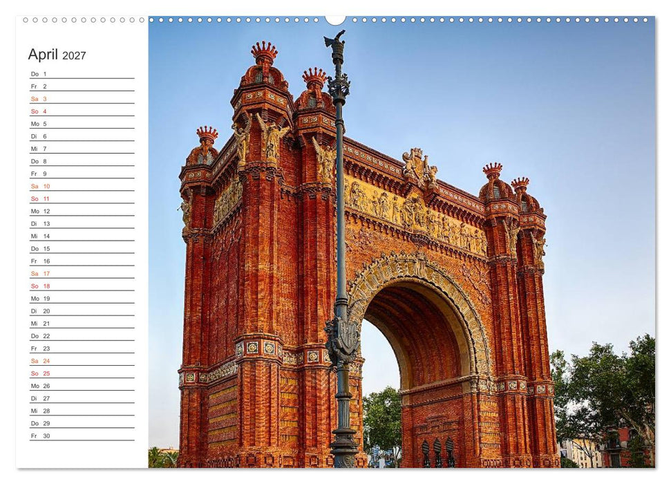 Metropole Barcelona (CALVENDO Premium Wandkalender 2027)