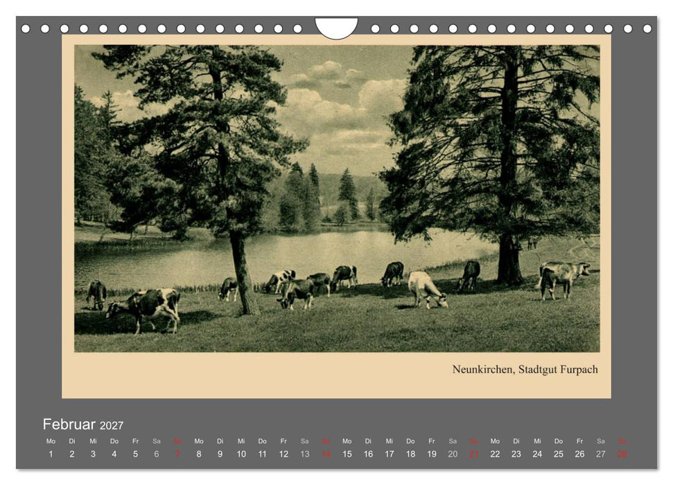 Saarland - vunn domols (frieher), Landkreis Neunkirchen (CALVENDO Wandkalender 2027)