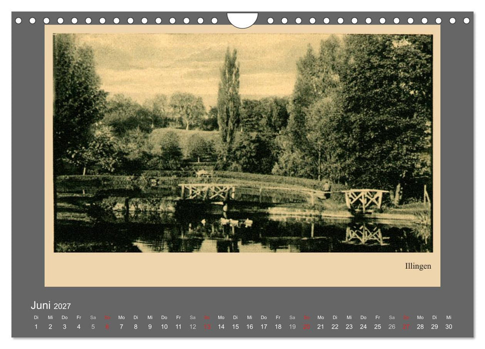 Saarland - vunn domols (frieher), Landkreis Neunkirchen (CALVENDO Wandkalender 2027)