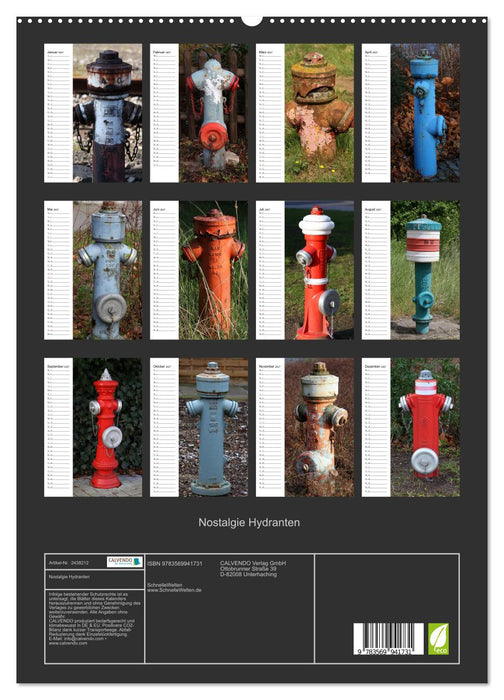 Nostalgie Hydranten (CALVENDO Premium Wandkalender 2027)