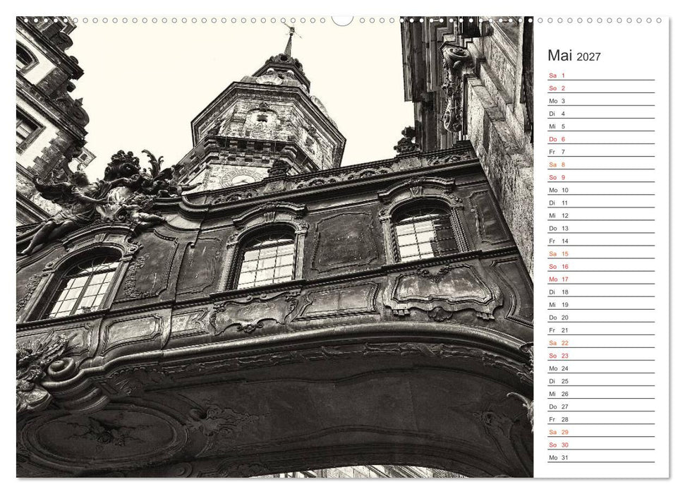Dresden Schwarz-Weiß (CALVENDO Wandkalender 2027)