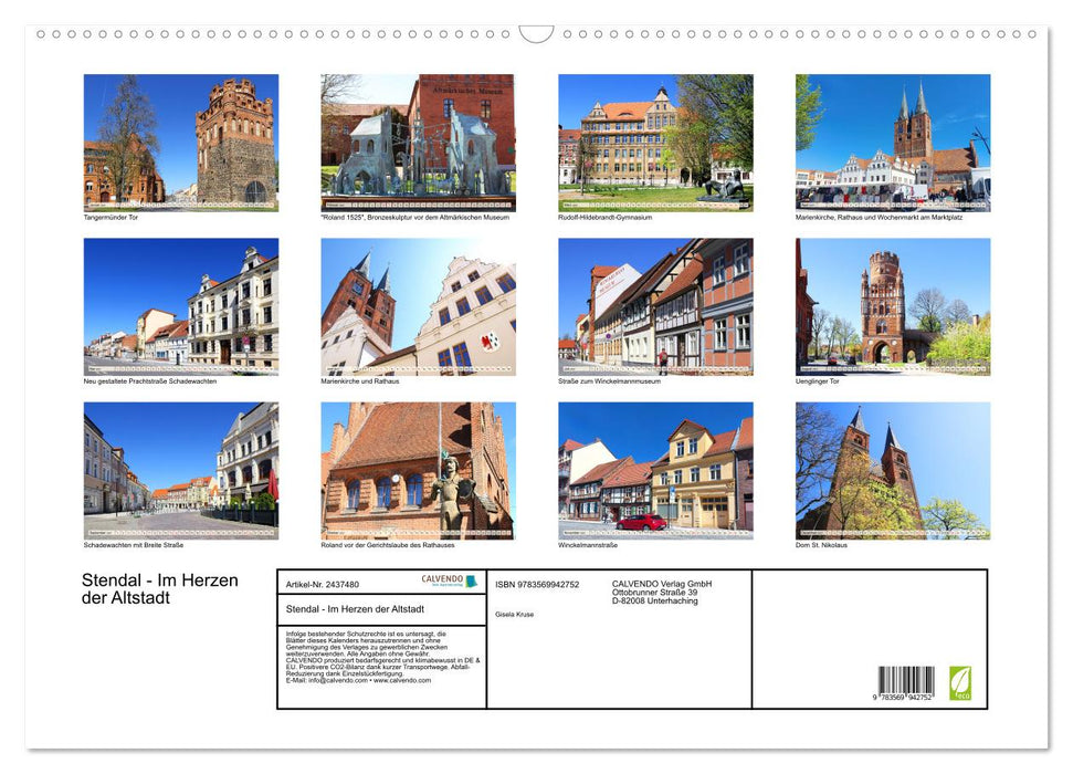 Stendal - Im Herzen der Altstadt (CALVENDO Wandkalender 2027)