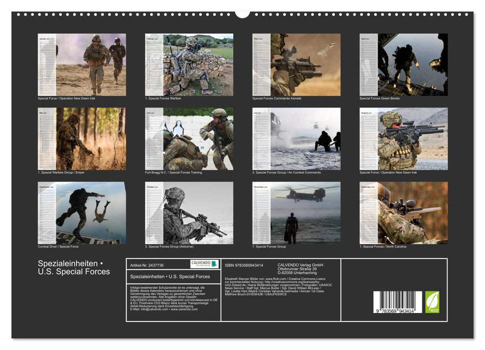 Spezialeinheiten • U.S. Special Forces (CALVENDO Premium Wandkalender 2027)