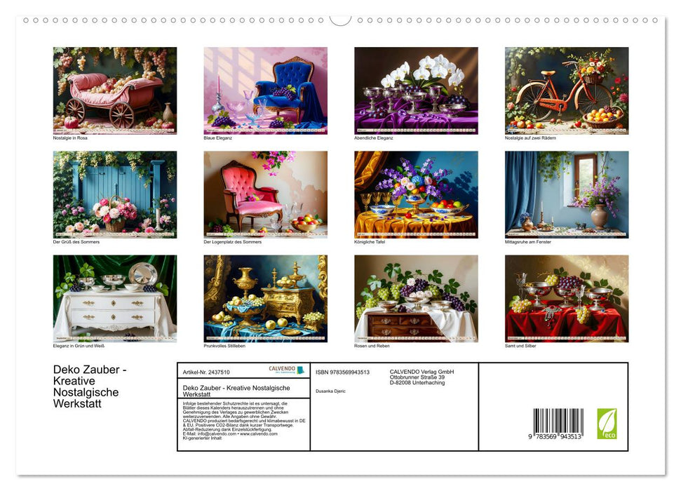 Deko Zauber - Kreative Nostalgische Werkstatt (CALVENDO Premium Wandkalender 2027)