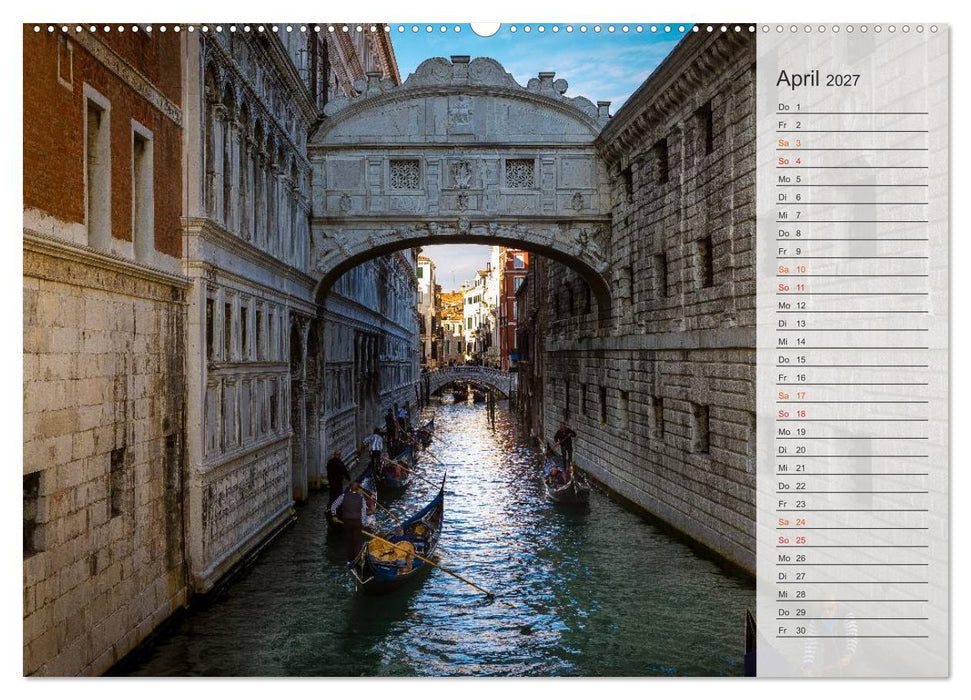 Wundervolles Venedig (CALVENDO Wandkalender 2027)