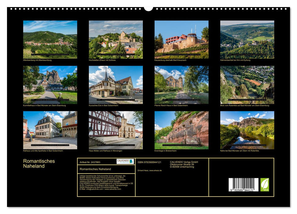 Romantisches Naheland (CALVENDO Premium Wandkalender 2027)
