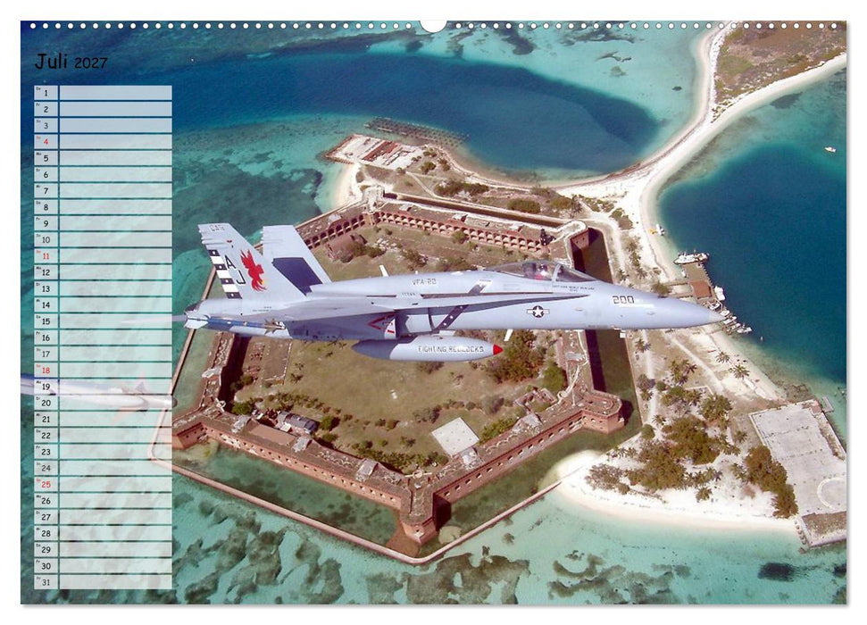 Luftwaffe. Kampfflugzeuge der USA (CALVENDO Premium Wandkalender 2027)