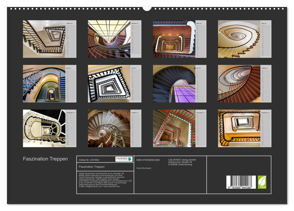 Faszination Treppen (CALVENDO Premium Wandkalender 2027)