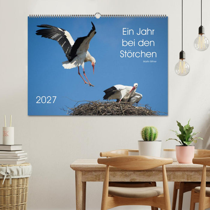 Ein Jahr bei den Störchen (CALVENDO Wandkalender 2027)