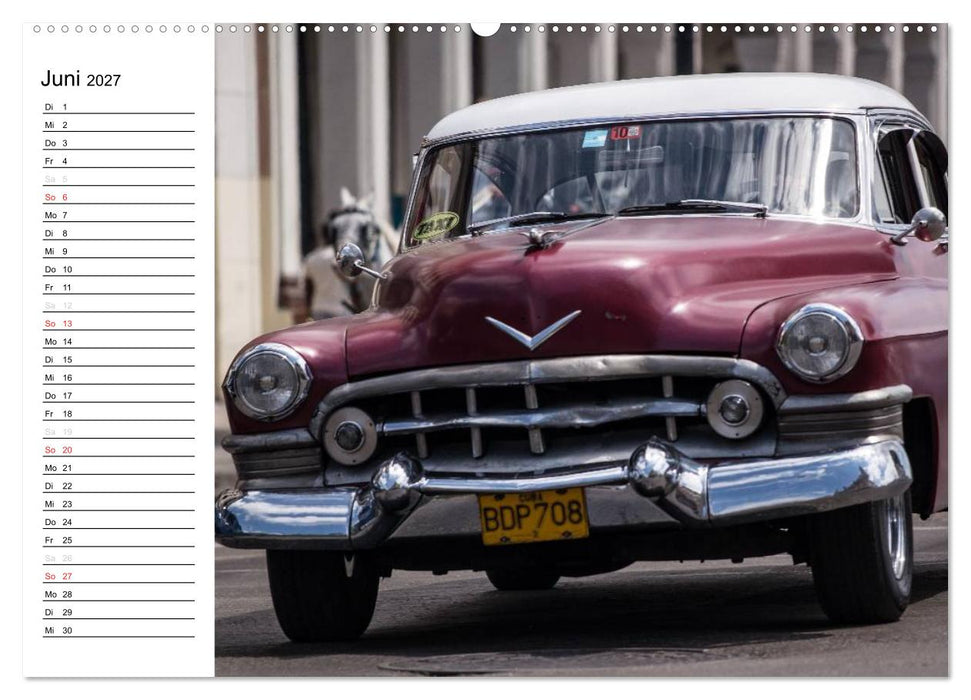 Cars on Cuba (CALVENDO Premium Wandkalender 2027)