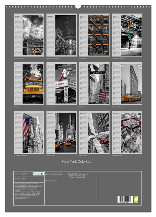 New York Colorkey (CALVENDO Wandkalender 2027)