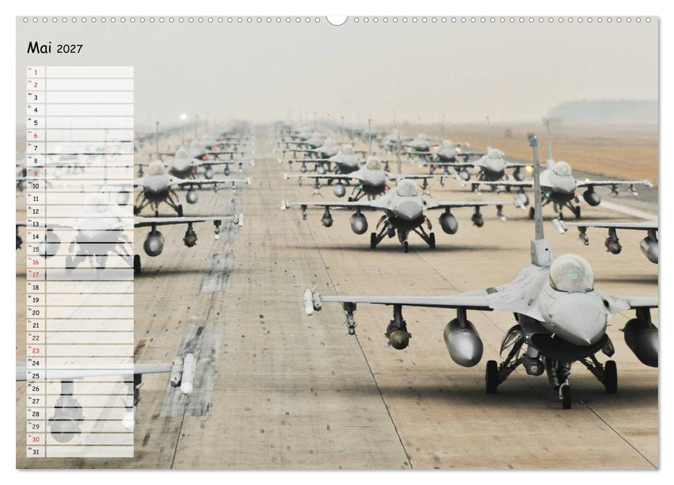 Luftwaffe. Kampfflugzeuge der USA (CALVENDO Wandkalender 2027)