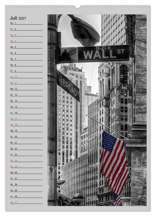 New York Colorkey (CALVENDO Premium Wandkalender 2027)