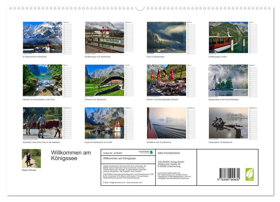 Willkommen am Königssee (CALVENDO Premium Wandkalender 2027)