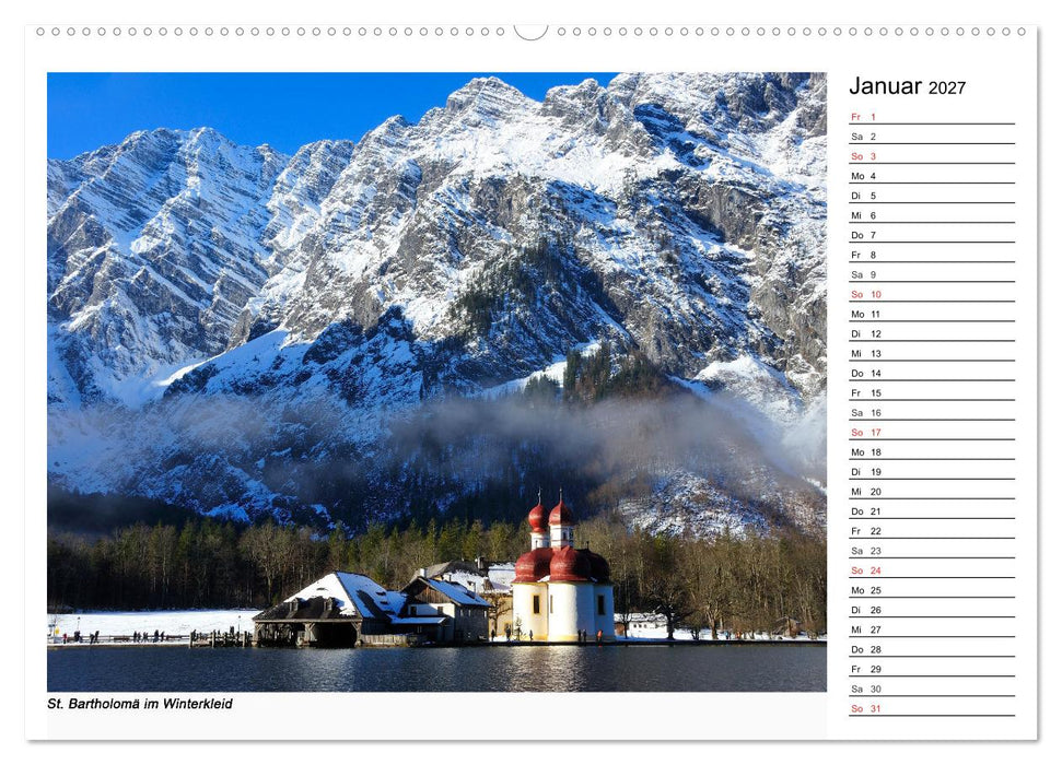 Willkommen am Königssee (CALVENDO Premium Wandkalender 2027)