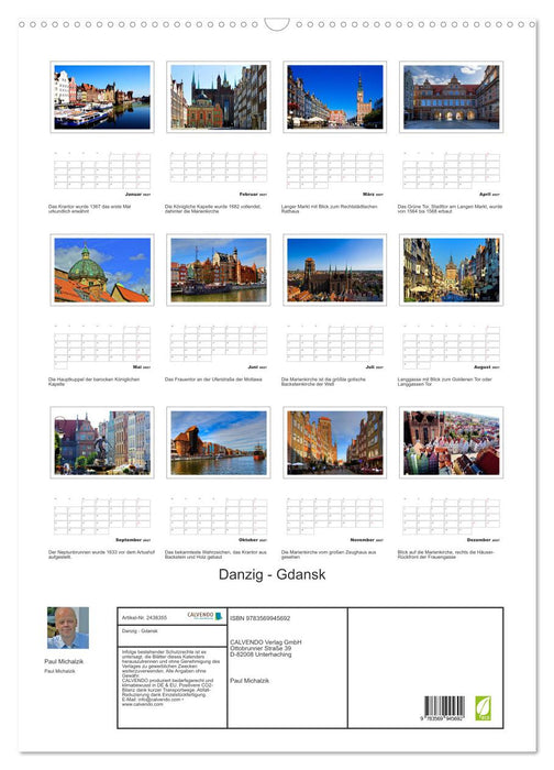 Danzig - Gdansk (CALVENDO Wandkalender 2027)