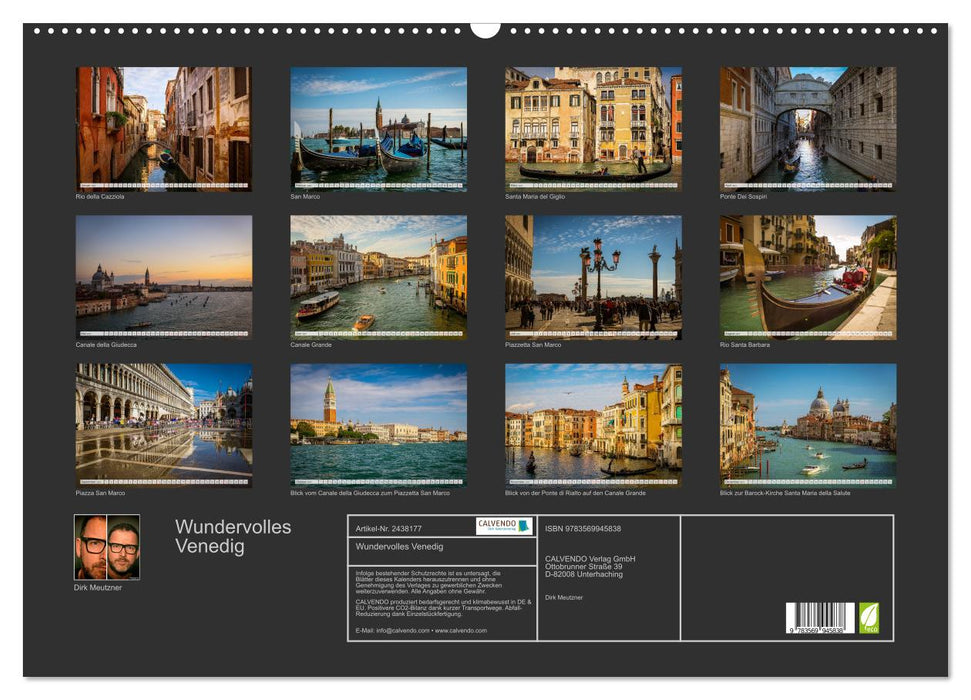 Wundervolles Venedig (CALVENDO Wandkalender 2027)