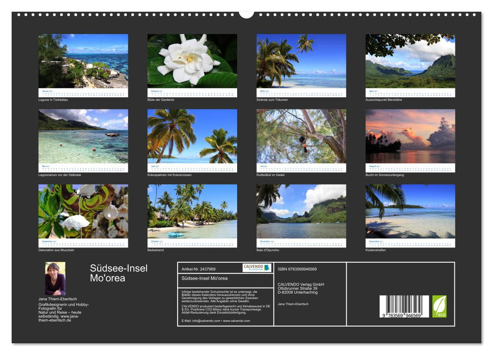 Südsee-Insel Mo'orea (CALVENDO Premium Wandkalender 2027)