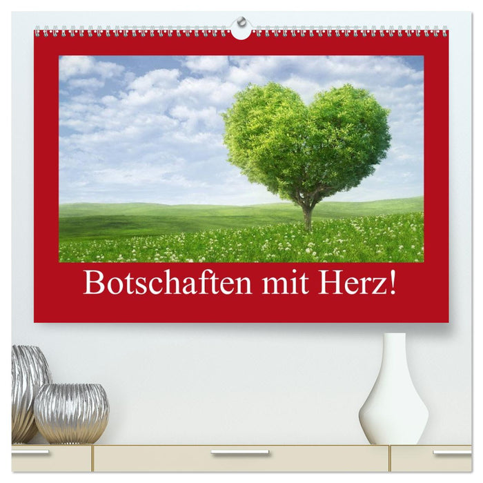 Botschaften mit Herz! (CALVENDO Premium Wandkalender 2027)