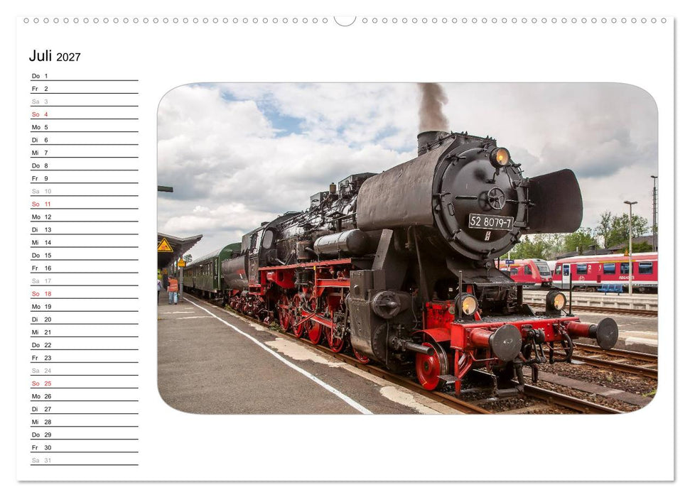 Unter Dampf - Dampflokromantik (CALVENDO Premium Wandkalender 2027)