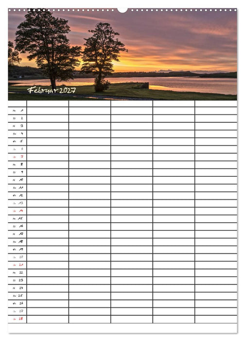 Isle of Skye - Schottlands Inseln - Familienplaner (CALVENDO Premium Wandkalender 2027)