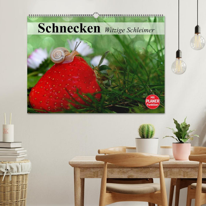 Schnecken. Witzige Schleimer (CALVENDO Wandkalender 2027)
