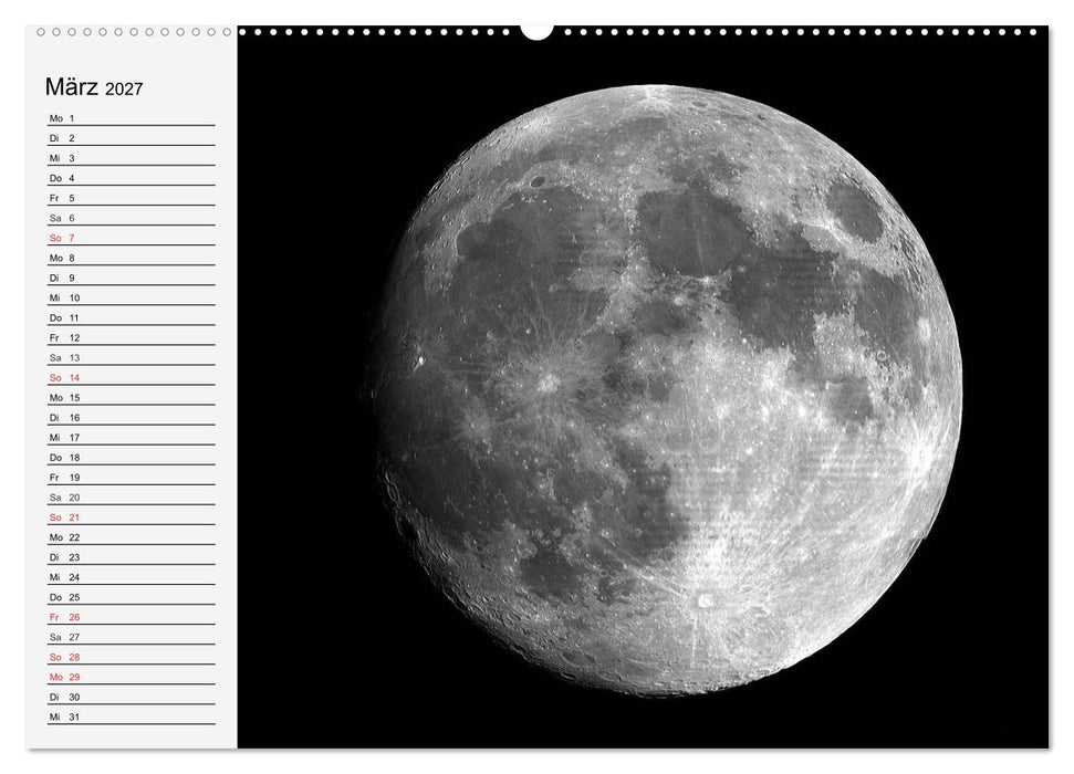 Sonne, Monde und Planeten (CALVENDO Premium Wandkalender 2027)