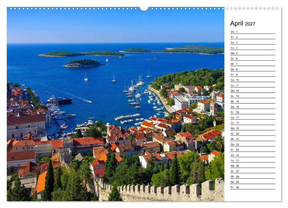 Kroatien - Traumhafte Landschaften und faszinierende Städte (CALVENDO Premium Wandkalender 2027)