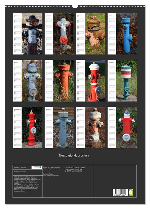 Nostalgie Hydranten (CALVENDO Wandkalender 2027)