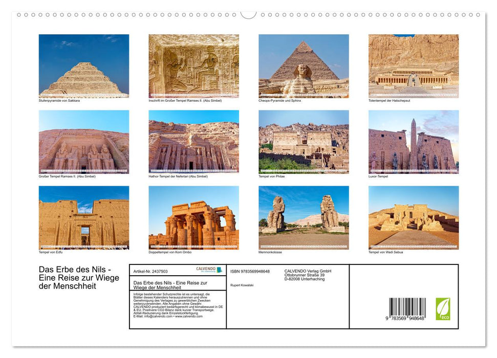 Das Erbe des Nils - Eine Reise zur Wiege der Menschheit (CALVENDO Premium Wandkalender 2027)