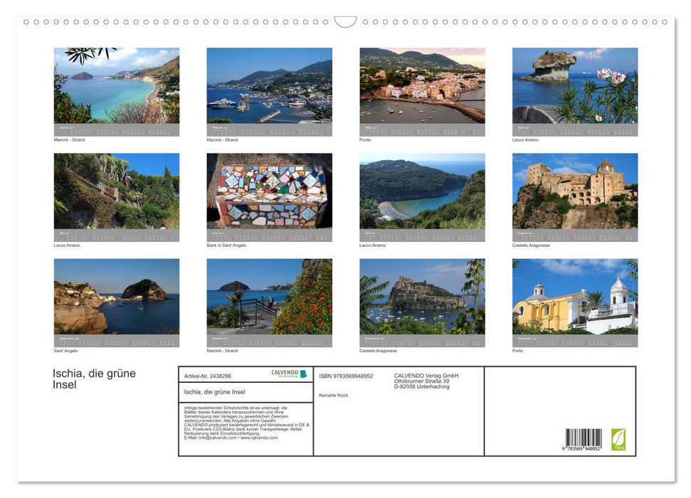 Ischia, die grüne Insel (CALVENDO Wandkalender 2027)