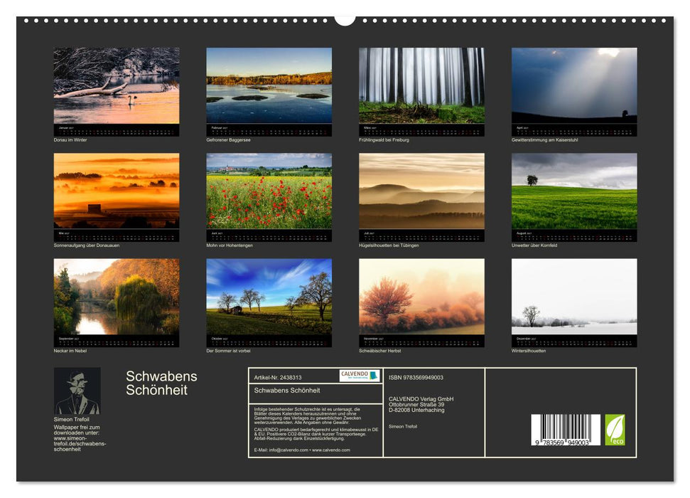 Schwabens Schönheit (CALVENDO Premium Wandkalender 2027)
