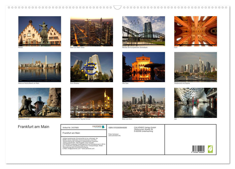 Frankfurt am Main (CALVENDO Wandkalender 2027)