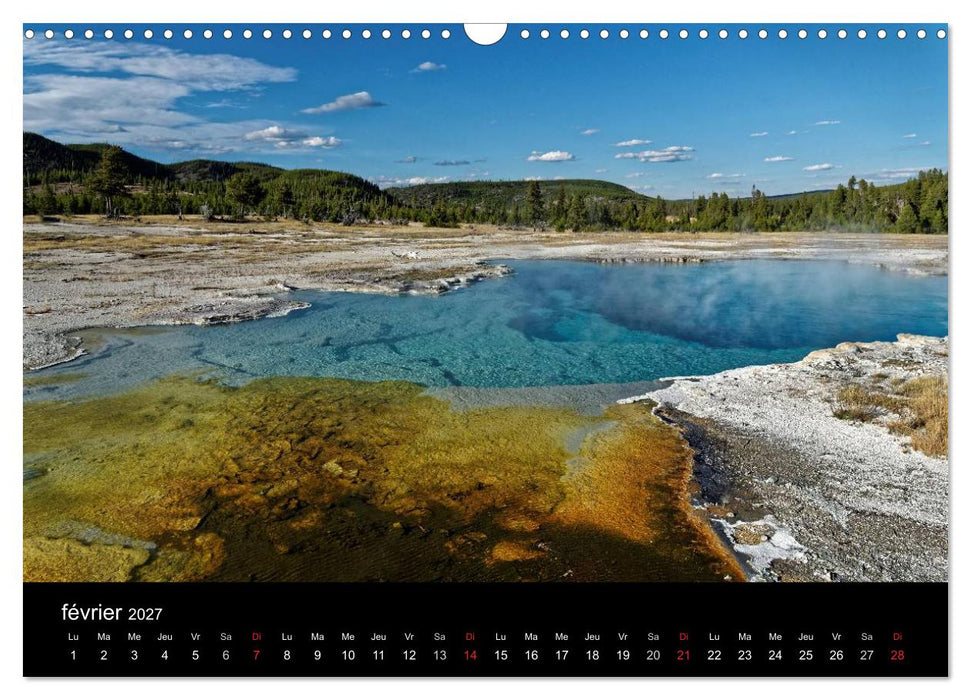 Yellowstone Un grand parc américain (CALVENDO Calendrier mensuel 2027)