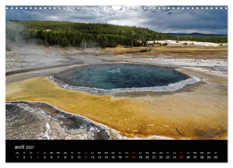 Yellowstone Un grand parc américain (CALVENDO Calendrier mensuel 2027)