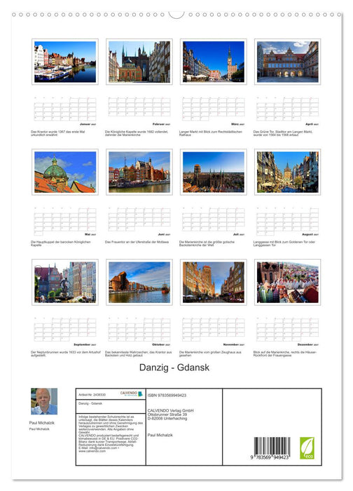 Danzig - Gdansk (CALVENDO Premium Wandkalender 2027)