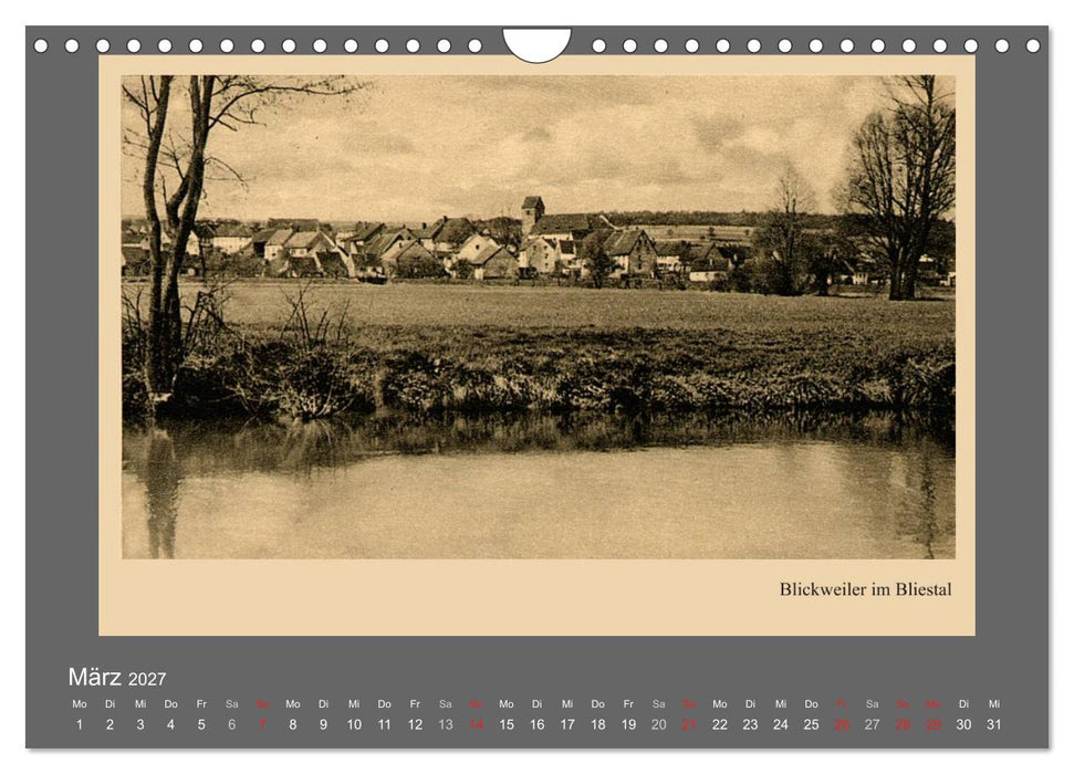 Saarland - vunn domols (frieher), Neue Ansichten vom Saarpfalz-Kreis (CALVENDO Wandkalender 2027)