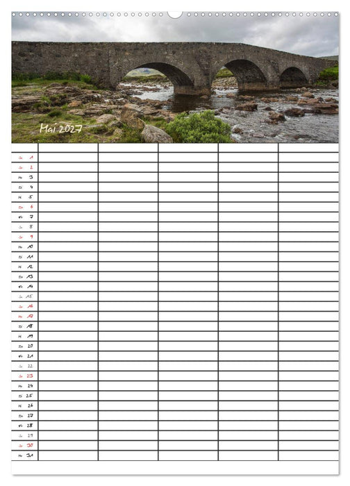 Isle of Skye - Schottlands Inseln - Familienplaner (CALVENDO Wandkalender 2027)