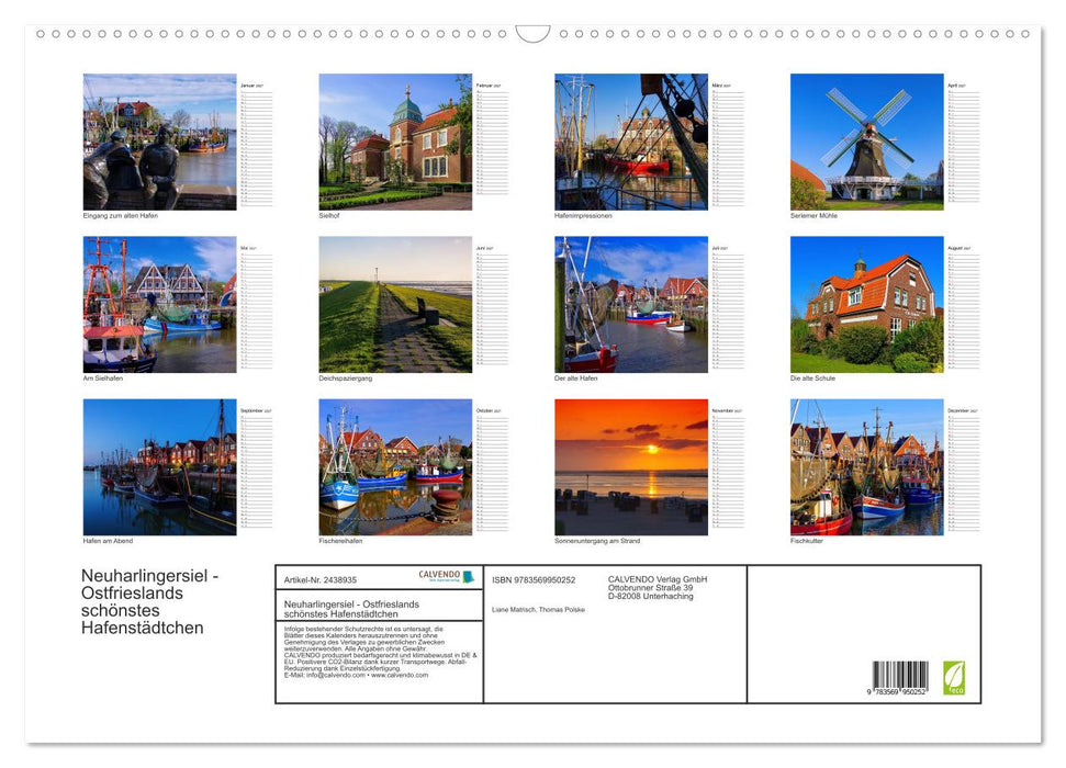 Neuharlingersiel - Ostfrieslands schönstes Hafenstädtchen (CALVENDO Wandkalender 2027)