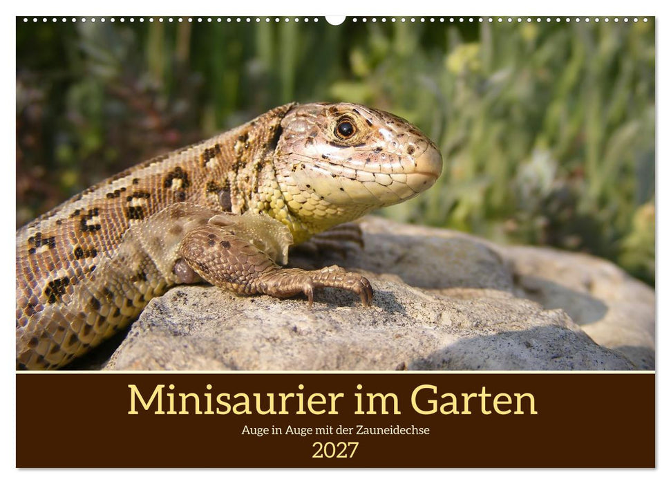 Minisaurier im Garten (CALVENDO Wandkalender 2027)