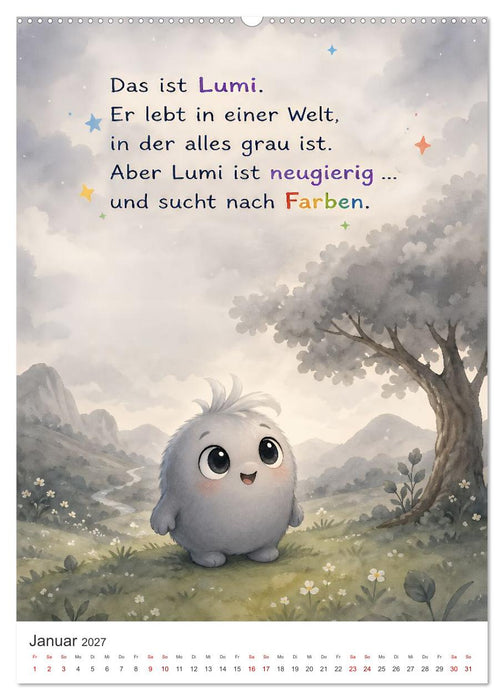 Lumi - der kleine Farbfinder (CALVENDO Wandkalender 2027)