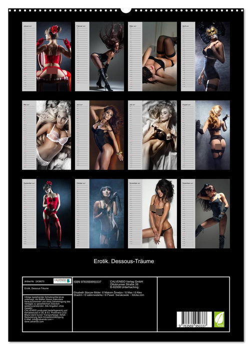 Erotik. Dessous-Träume (CALVENDO Premium Wandkalender 2027)