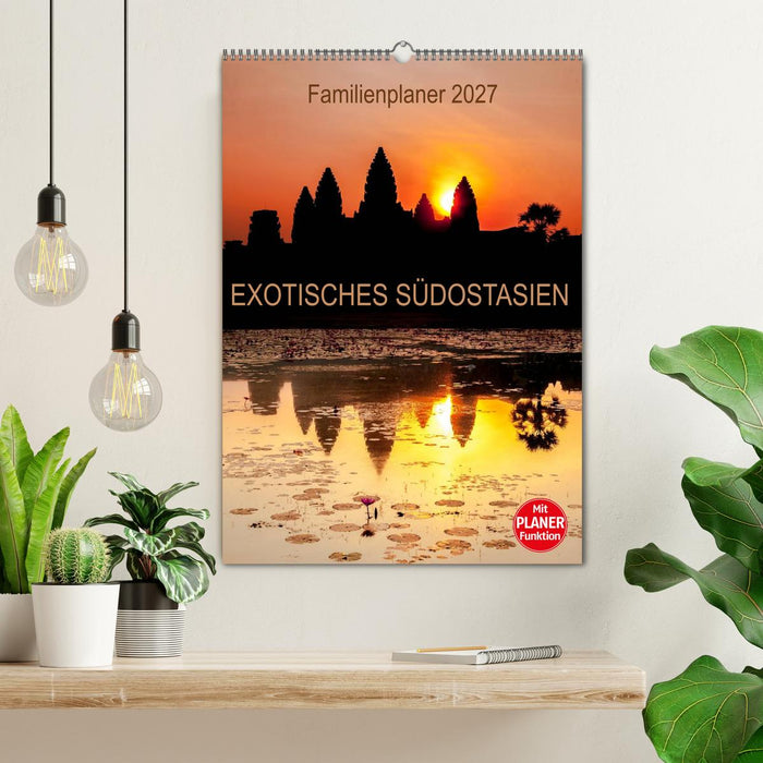 EXOTISCHES SÜDOSTASIEN - Familienplaner 2027 (CALVENDO Wandkalender 2027)