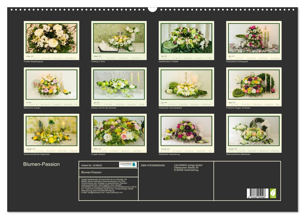 Blumen-Passion (CALVENDO Wandkalender 2027)