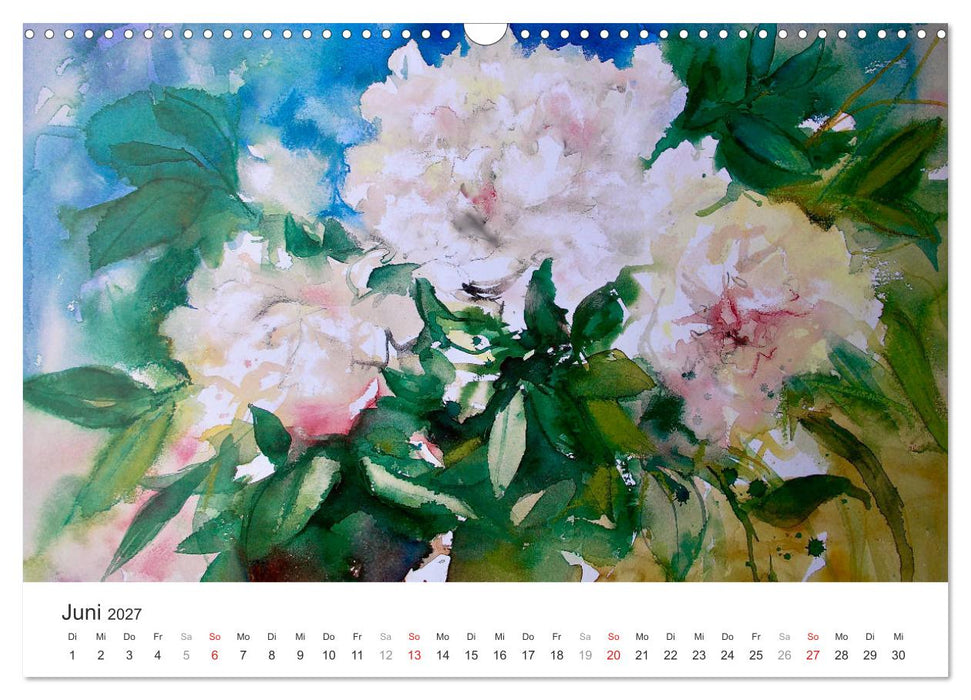 Blütenzauber - Aquarelle von ECKARD FUNCK (CALVENDO Wandkalender 2027)